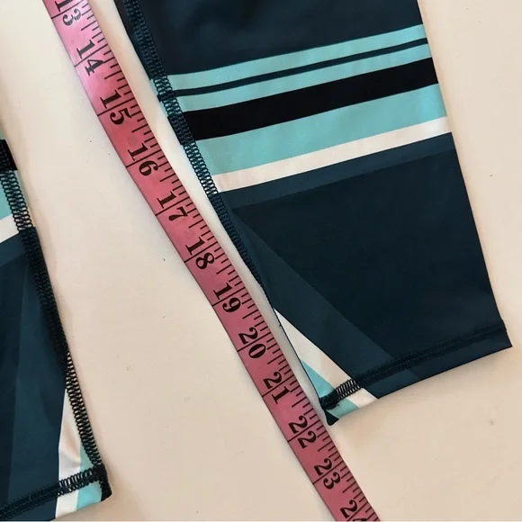 Sweaty Betty Lot Of 2;Blue & Teal Zero Gravity Bum Sculpturing 7/8Leggings NWT M